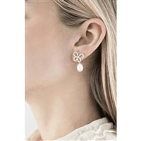 Earrings Comete Woman Farfalle Di Enzo Miccio in Silver Perla ORA107 - ORA107